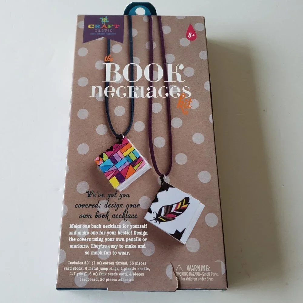 Unused Book Necklace Craft Tastic